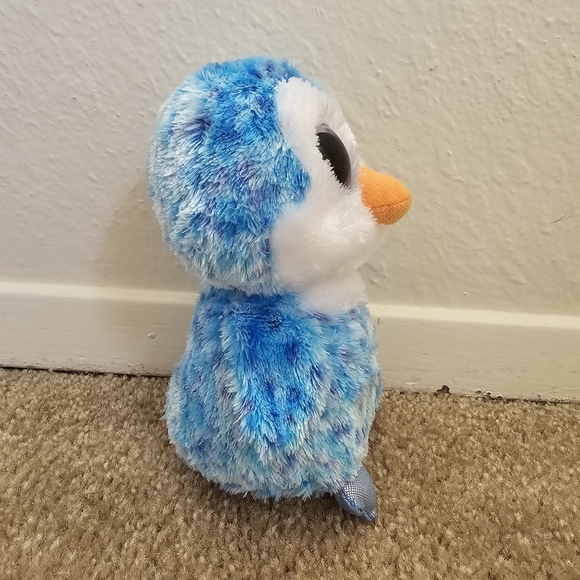TY Beanie Boos the 6" ICE CUBE Penguin Blue Big Eyed Stuffed Plush Animal - Picture 2 of 7